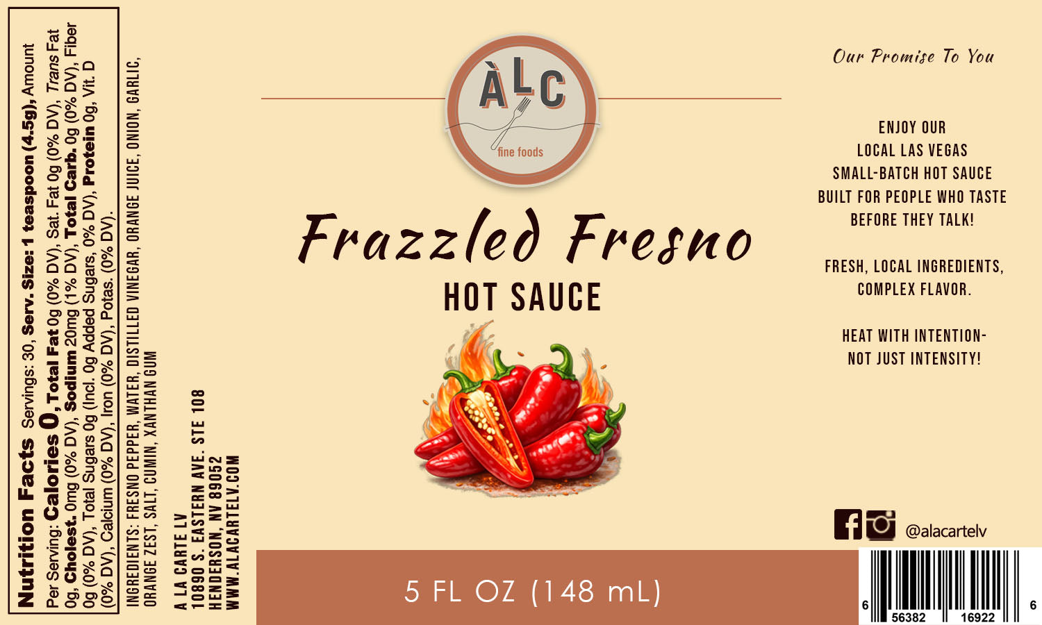 Frazzled Fresno Hot Sauce