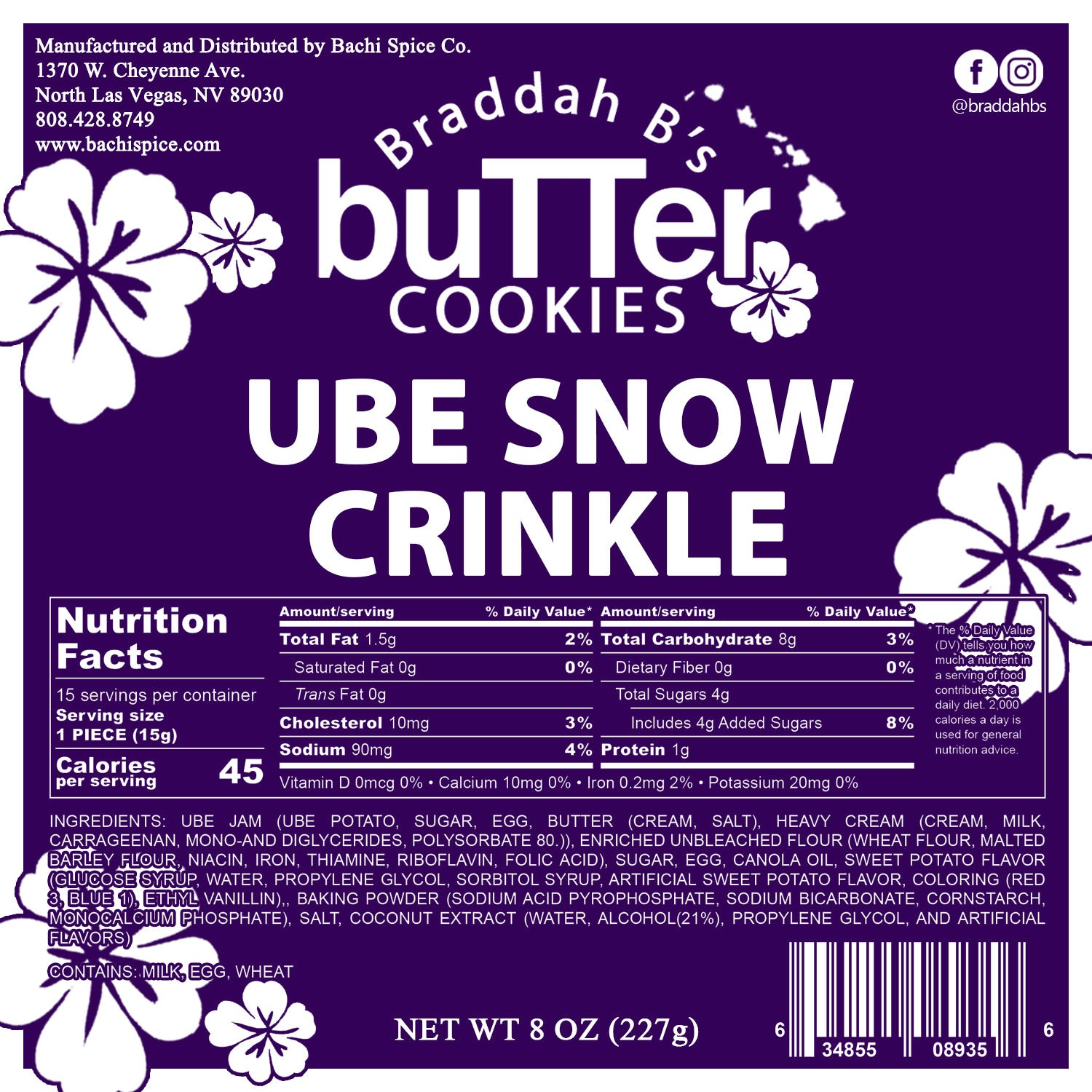 Ube Snow Crinkle